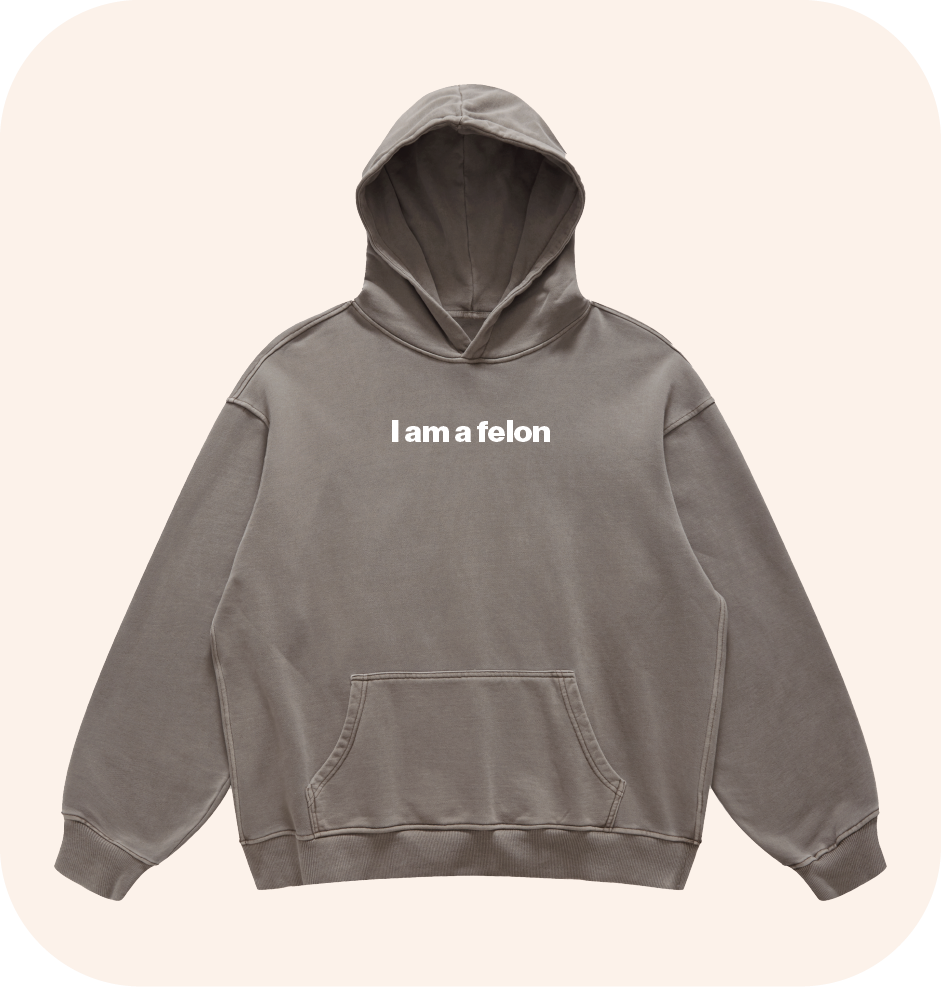 I am a felon hoodie