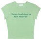 I love looking in the mirror baby tee