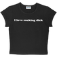 I love sucking dick baby tee