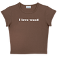 I love weed baby tee