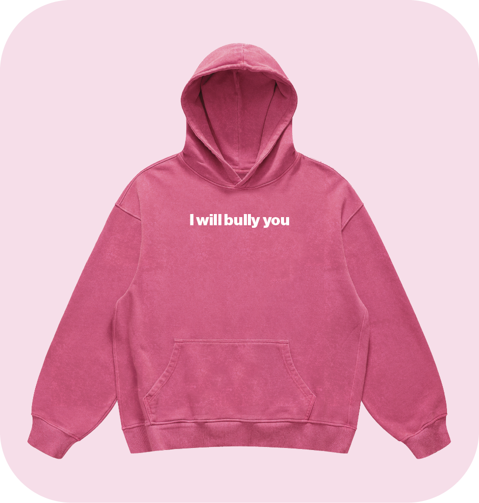 I will bully you hoodie