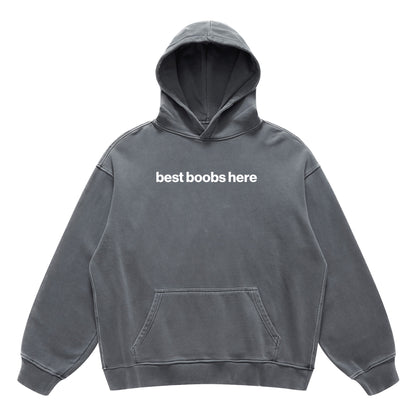 best boobs here hoodie