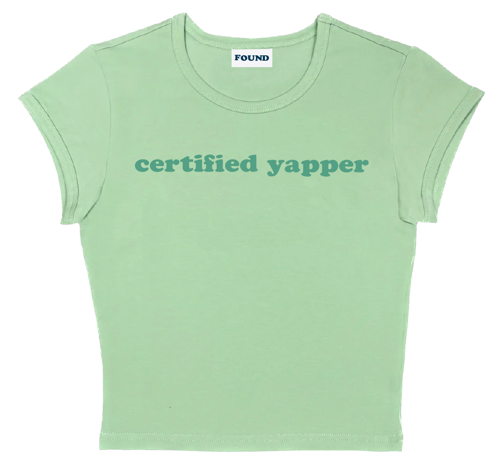 certified yapper baby tee