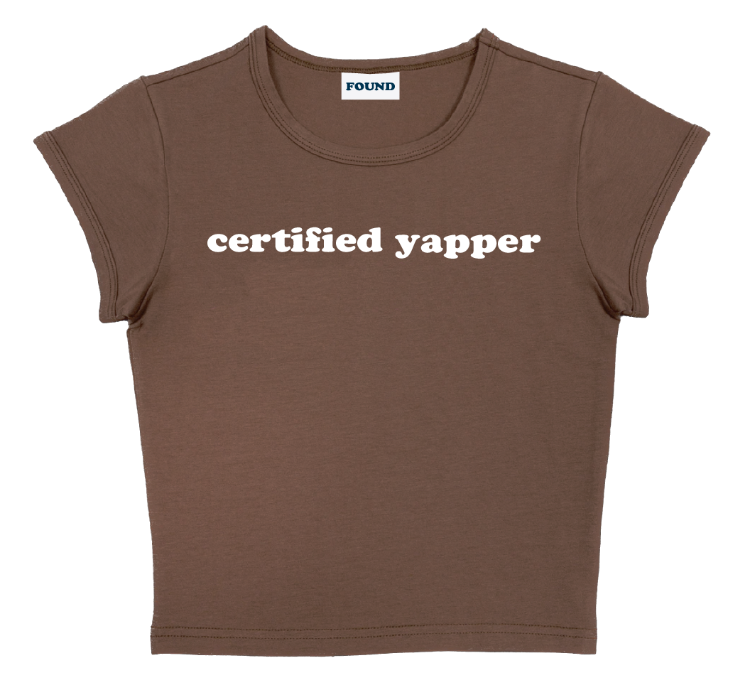 certified yapper baby tee