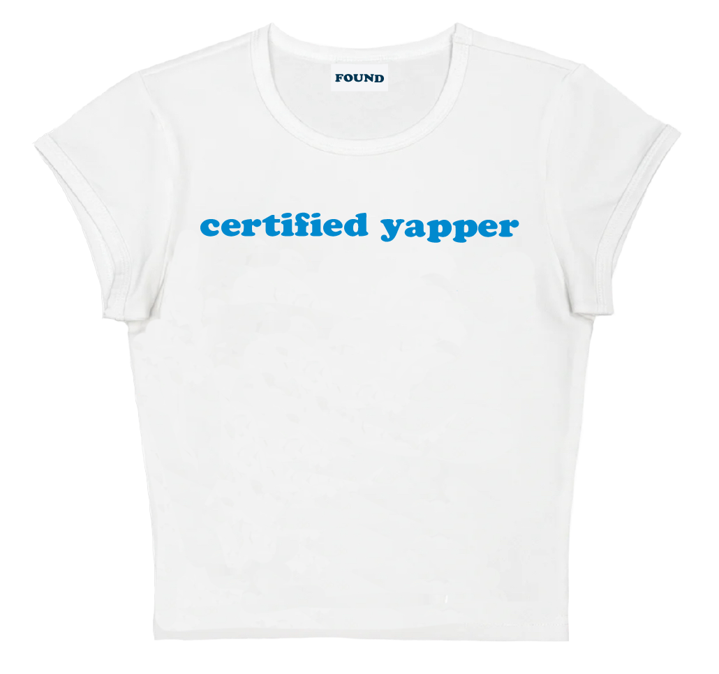 certified yapper baby tee