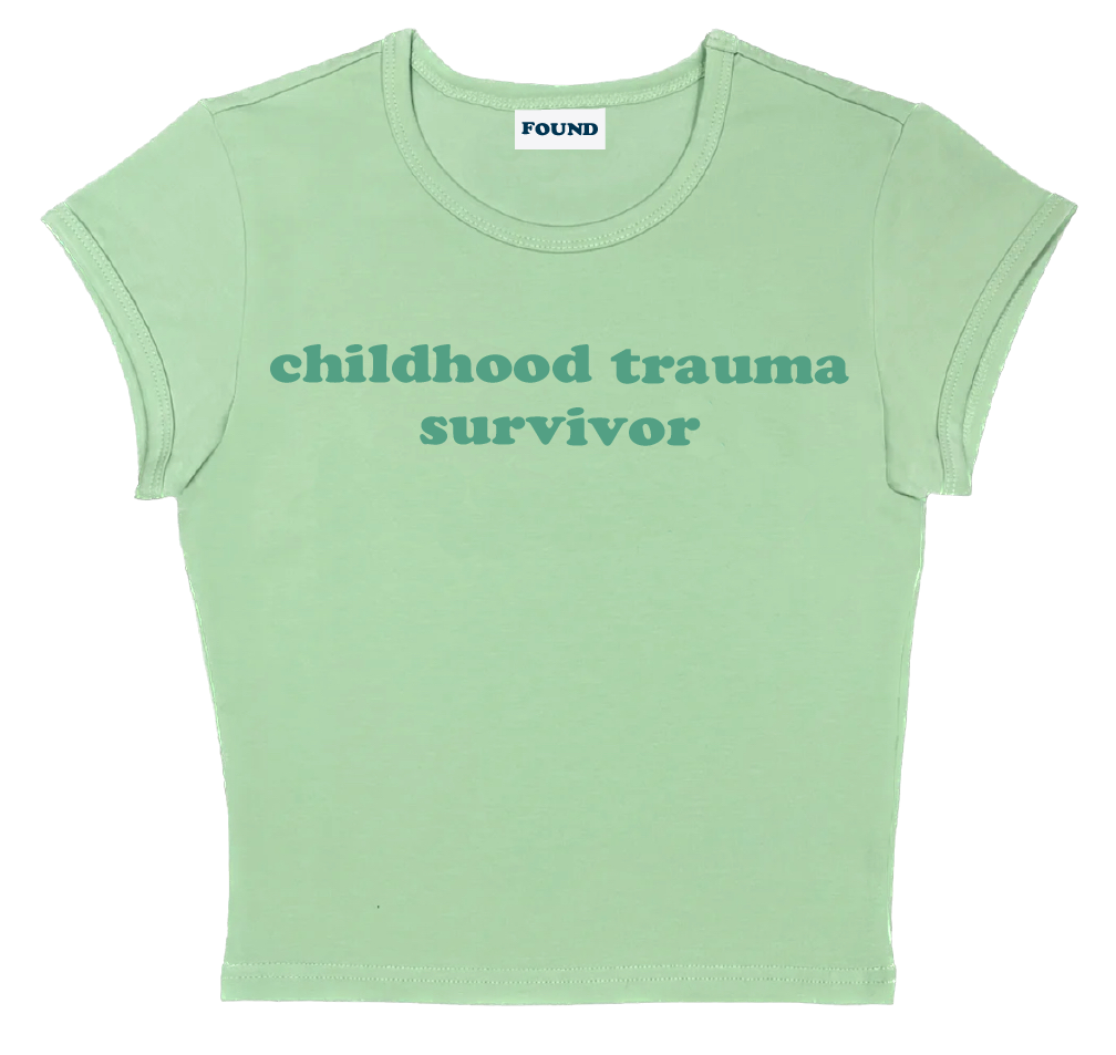 childhood trauma survivor baby tee