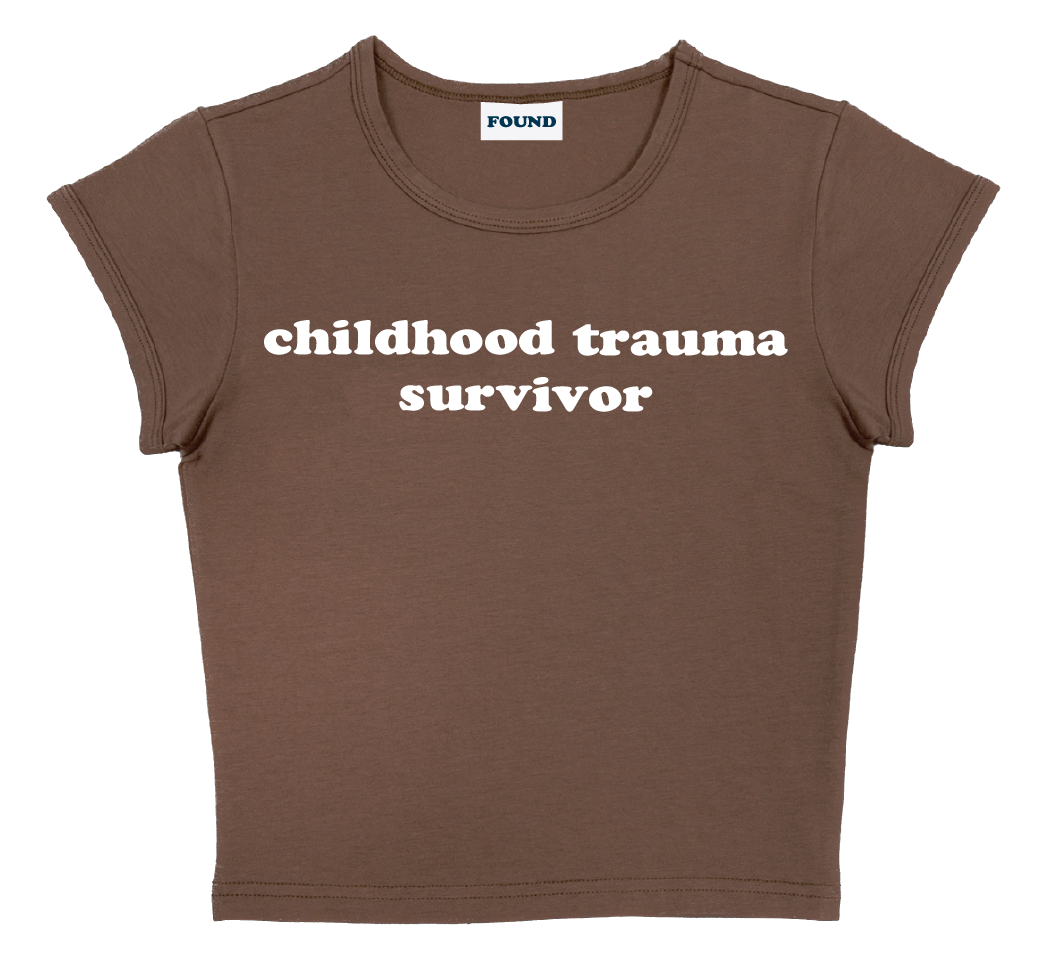 childhood trauma survivor baby tee