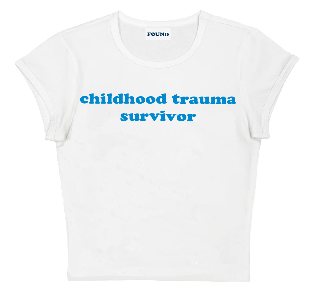 childhood trauma survivor baby tee