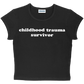 childhood trauma survivor baby tee