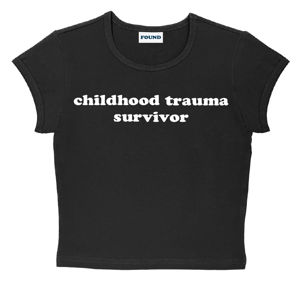 childhood trauma survivor baby tee