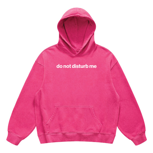 do not disturb me hoodie