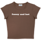 funny and hot baby tee