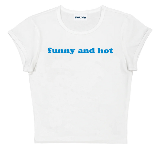 funny and hot baby tee