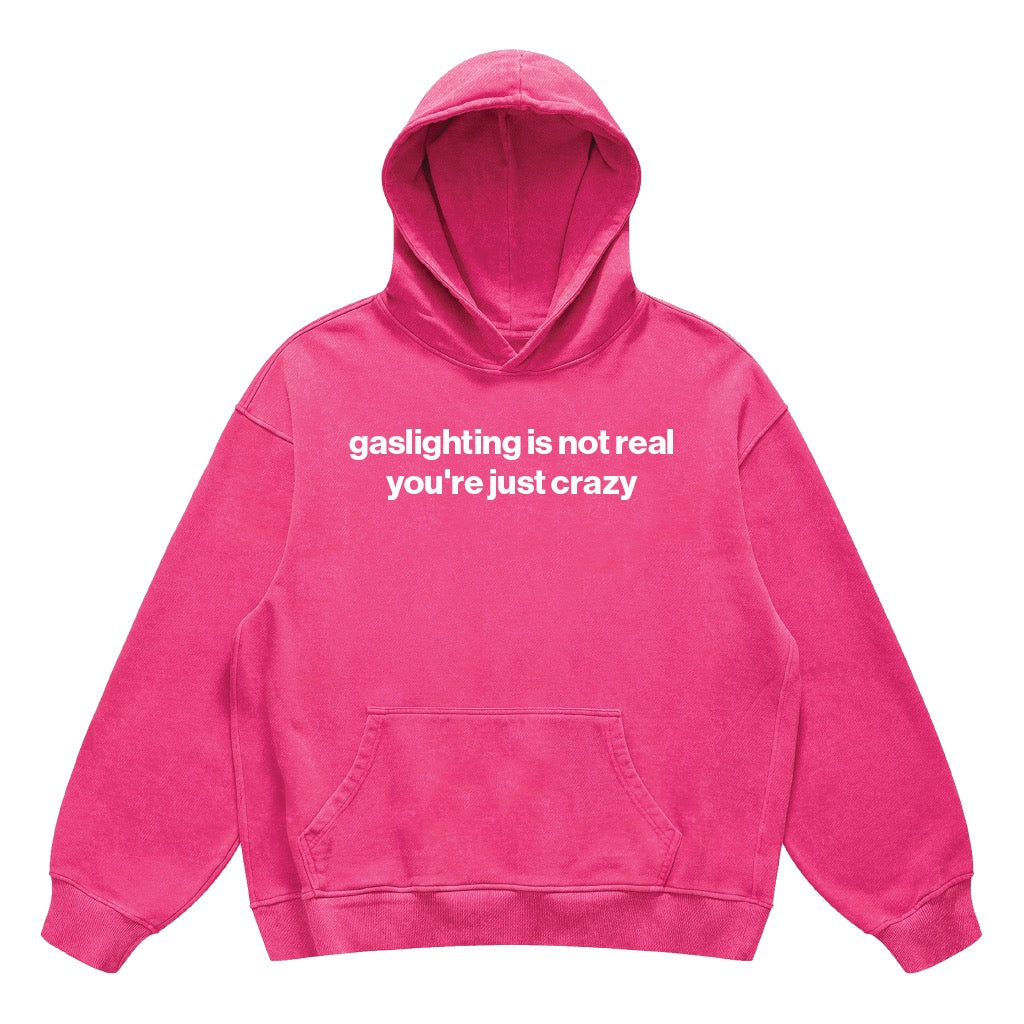 gaslighting is not real you're just crazy hoodie