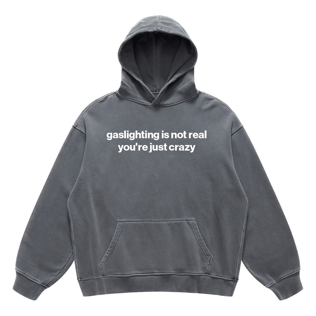 gaslighting is not real you're just crazy hoodie