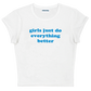 girls just do everything better baby tee