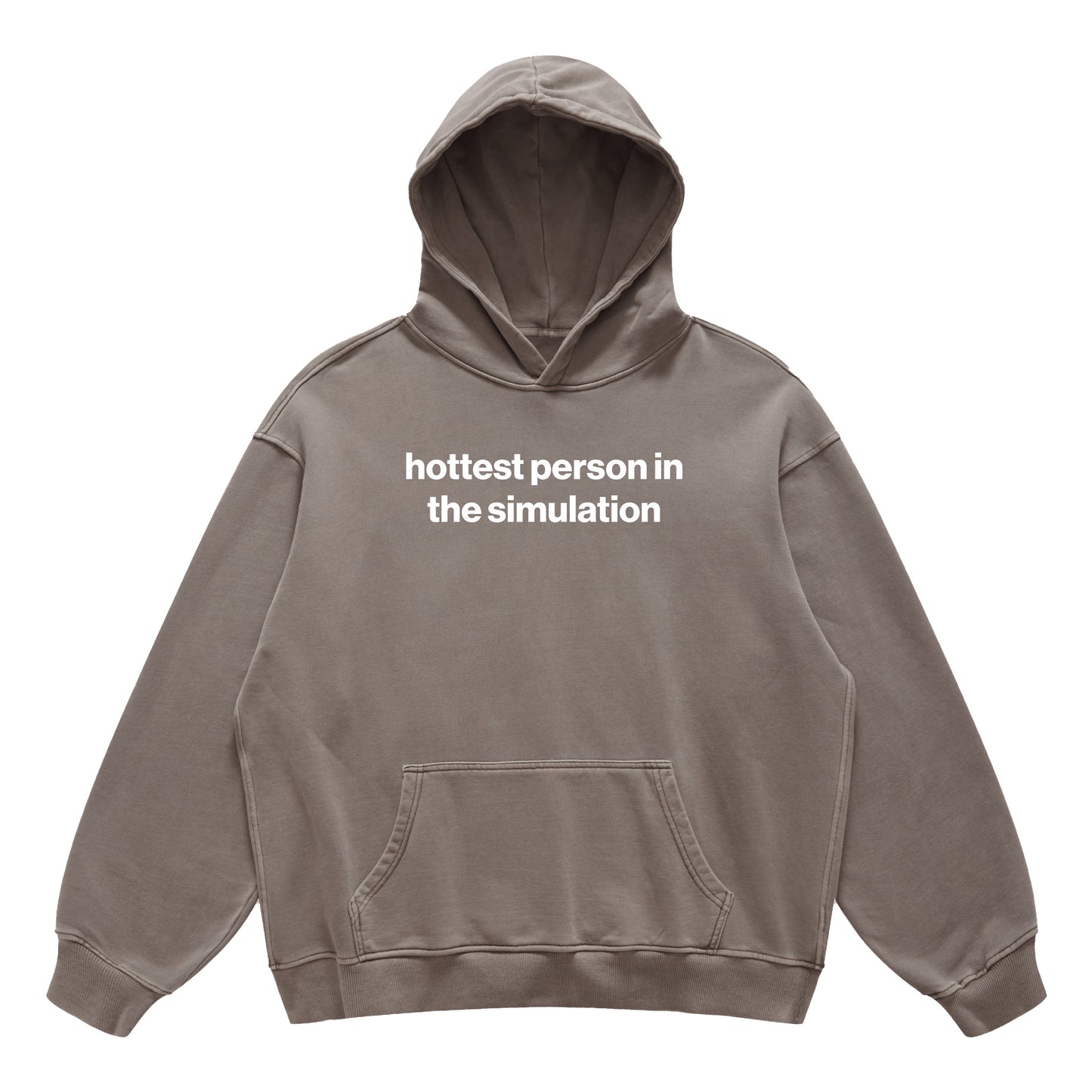 hottest person in the simulation hoodie