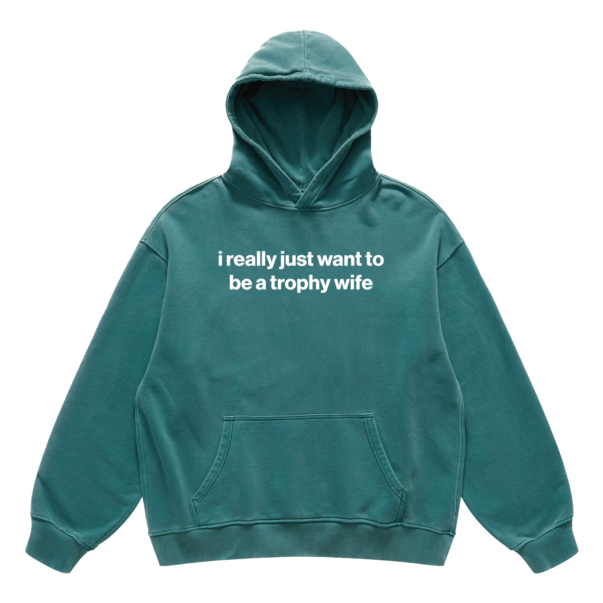 i really just want to be a trophy wife hoodie