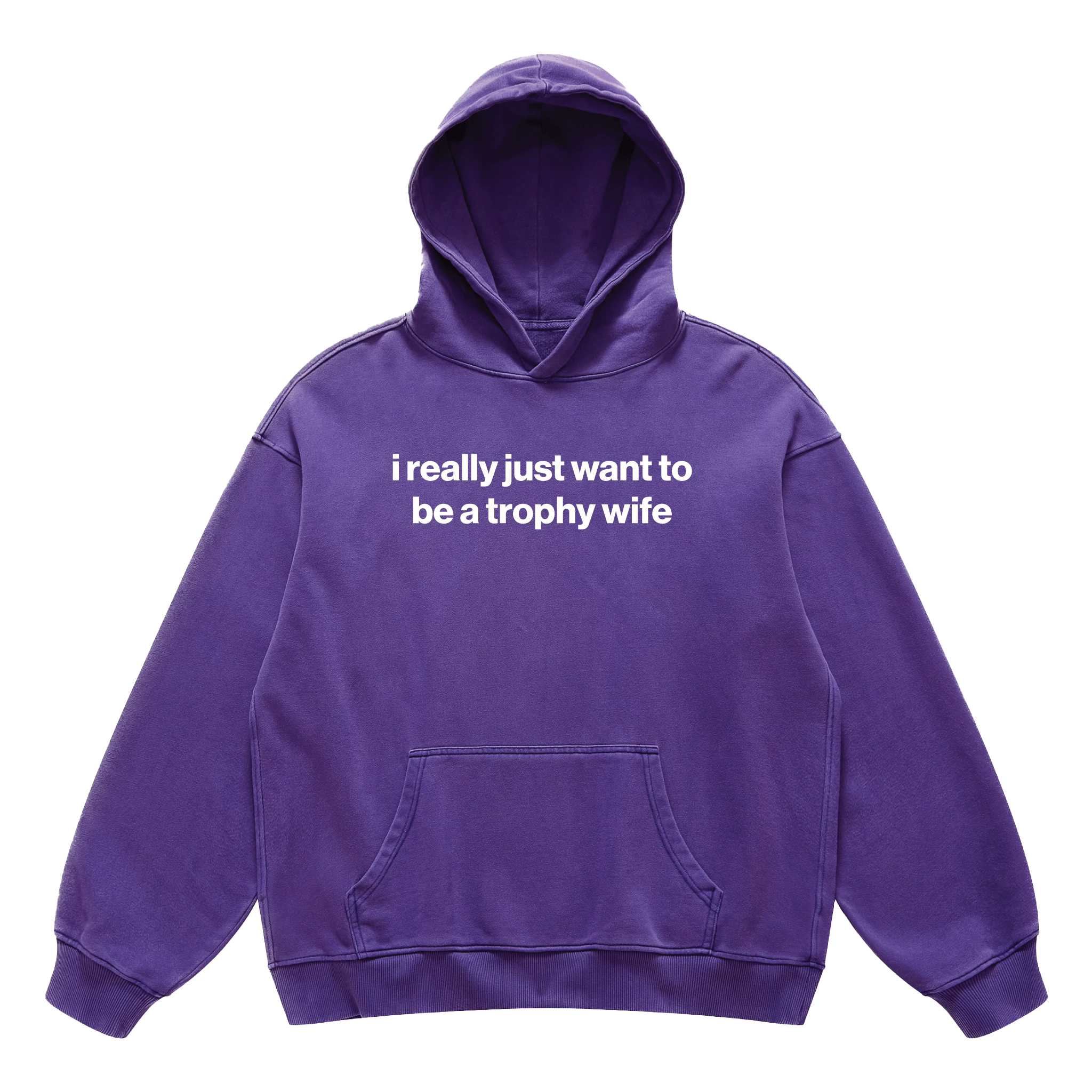 i really just want to be a trophy wife hoodie