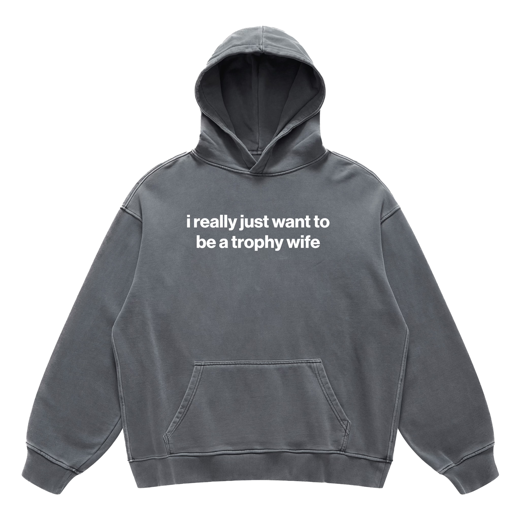 i really just want to be a trophy wife hoodie