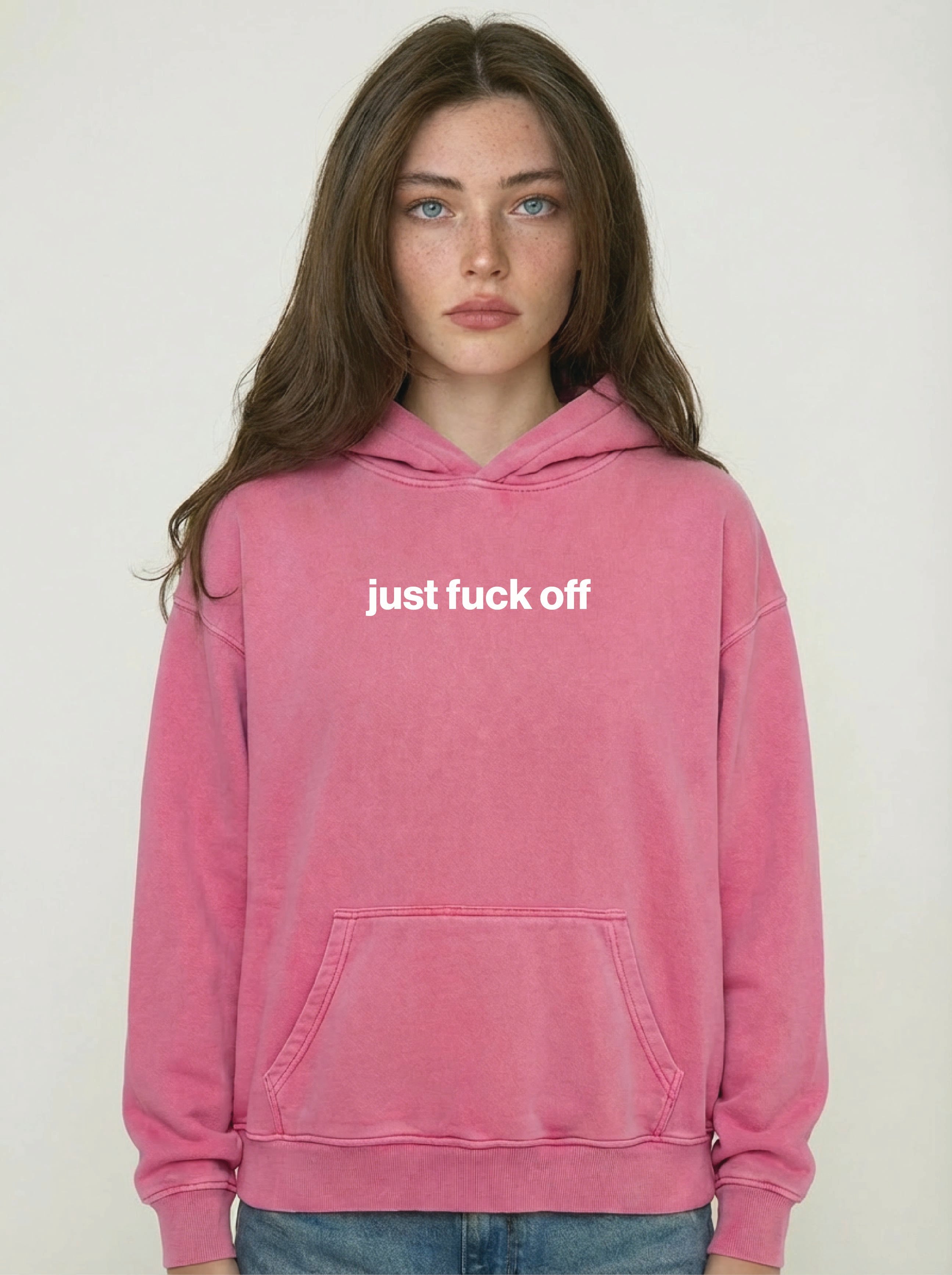 just fuck off hoodie