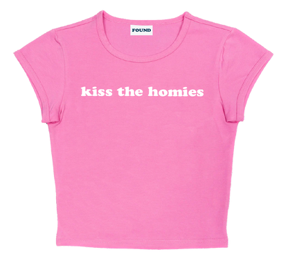 kiss the homies baby tee