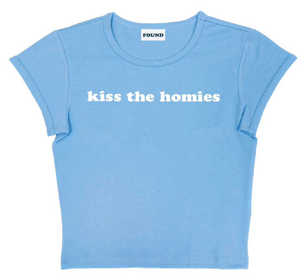 kiss the homies baby tee