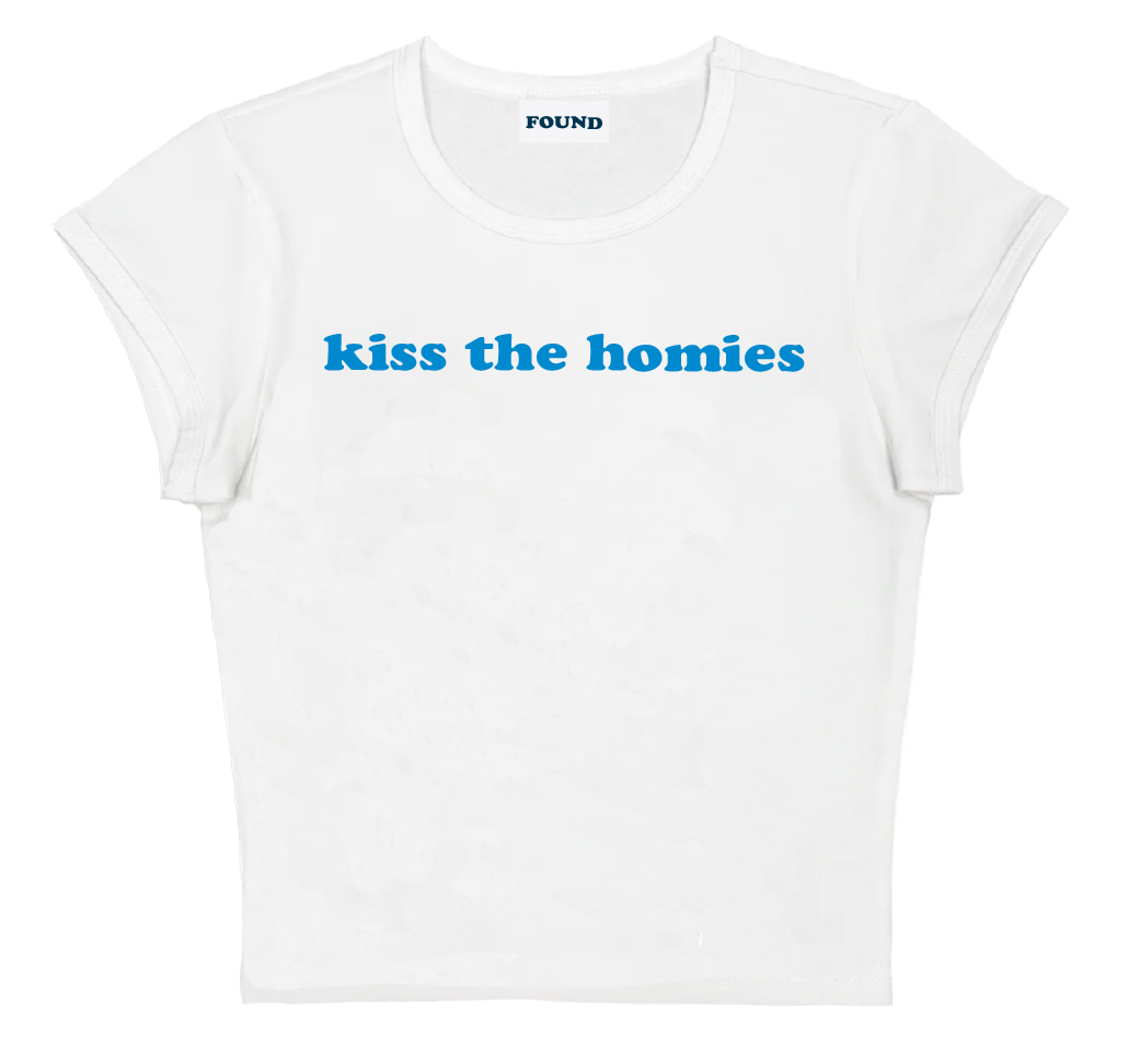 kiss the homies baby tee