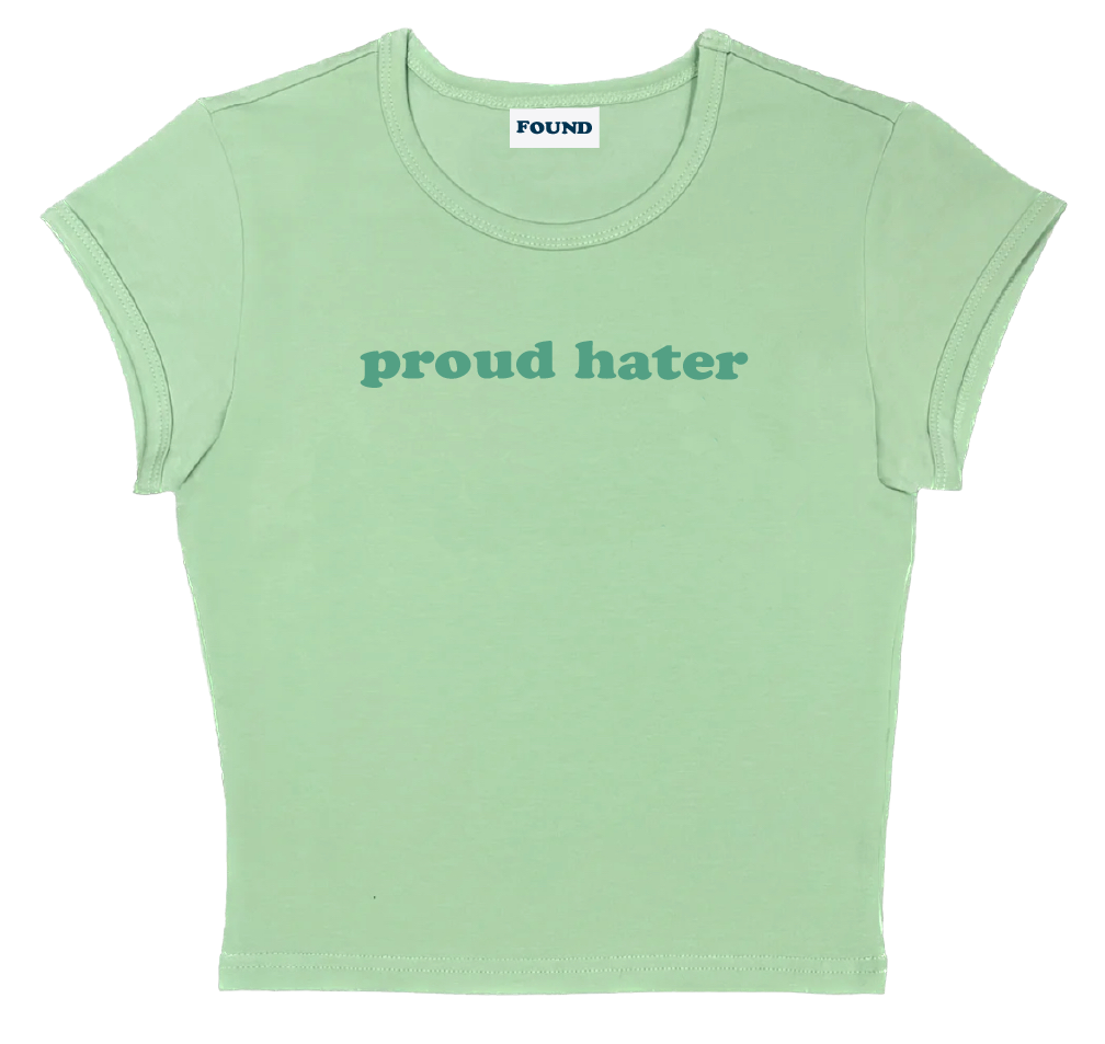 proud hater baby tee