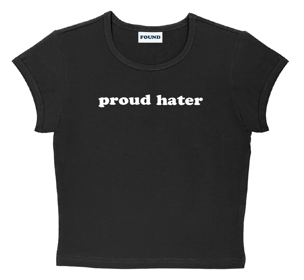 proud hater baby tee