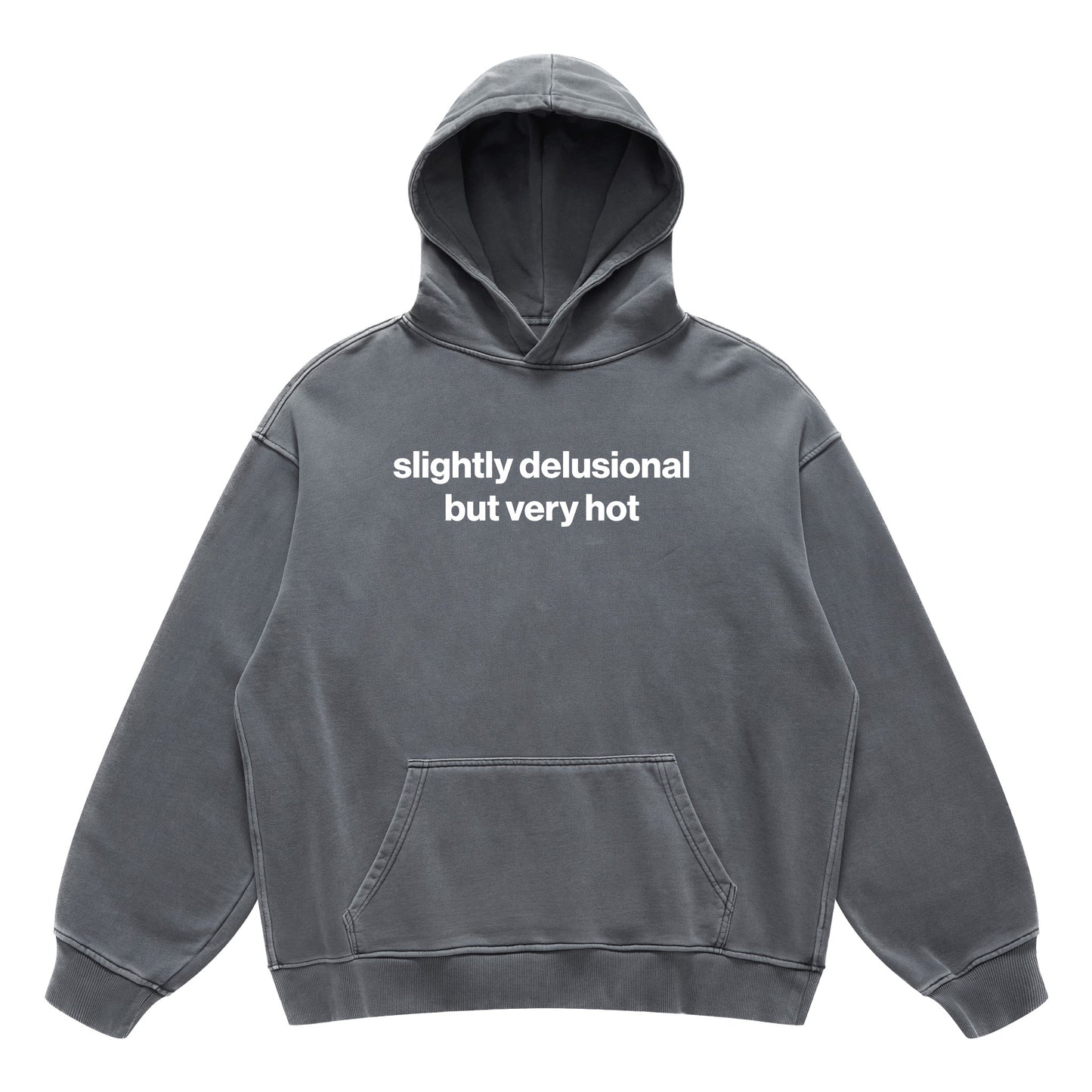 slightly delusional but very hot hoodie