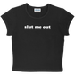 slut me out baby tee