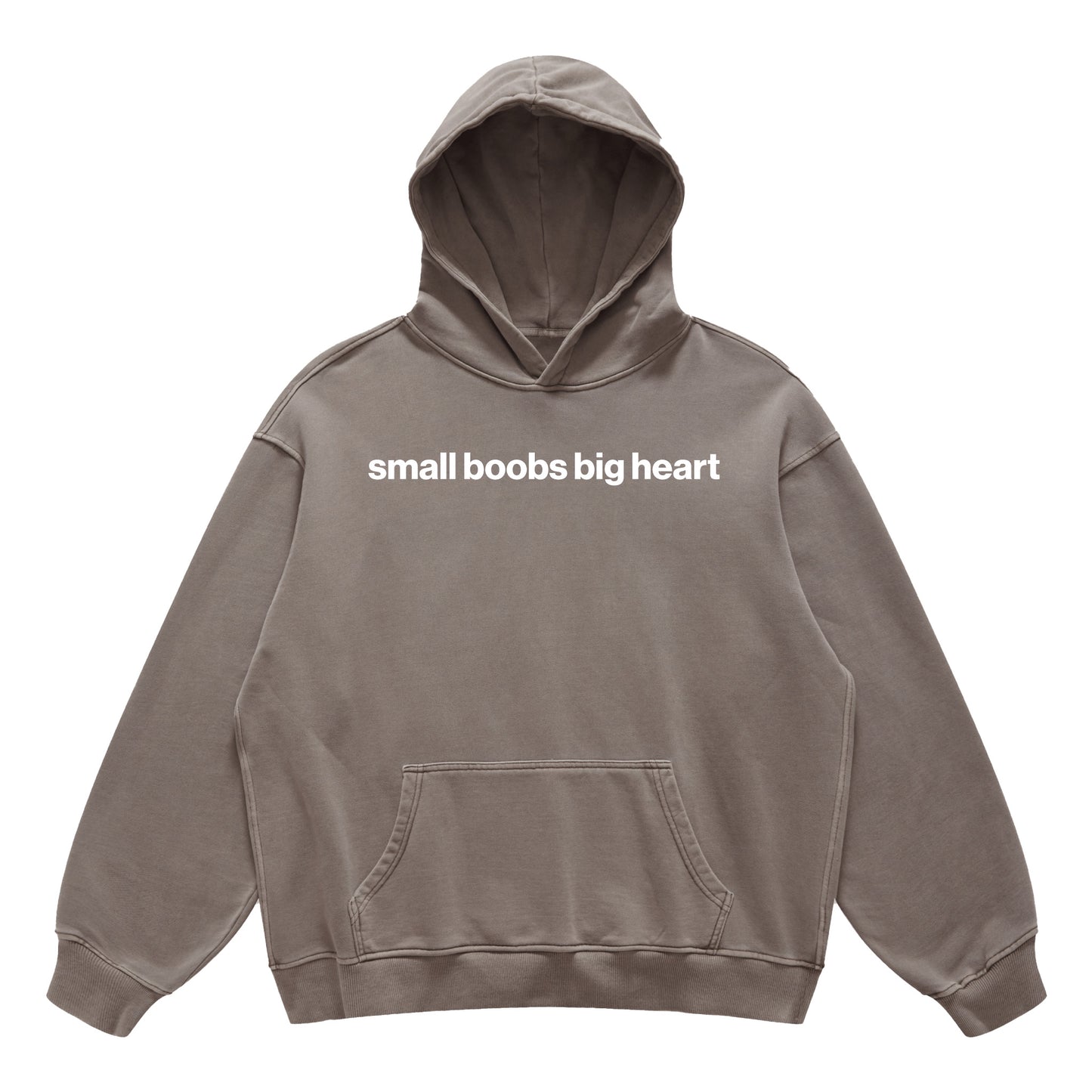 small boobs big heart hoodie