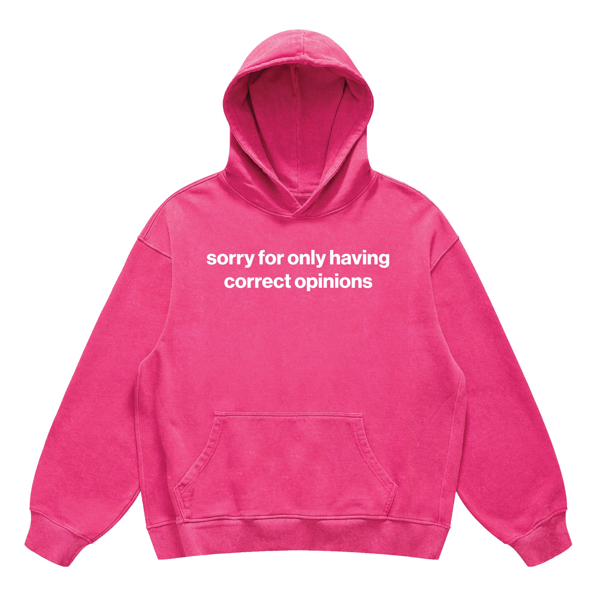 sorry for always having only opinions hoodie