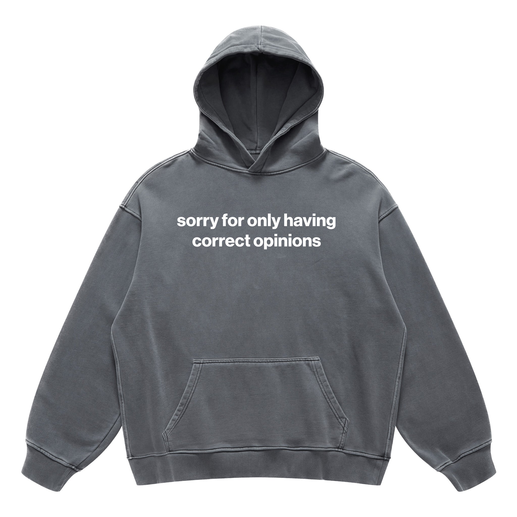 sorry for always having only opinions hoodie