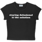 staying delusional is the solution baby tee