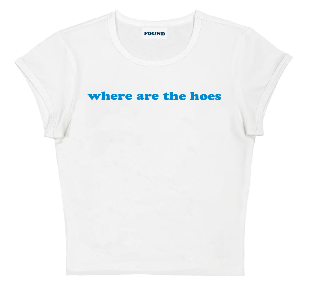 where are the hoes baby tee