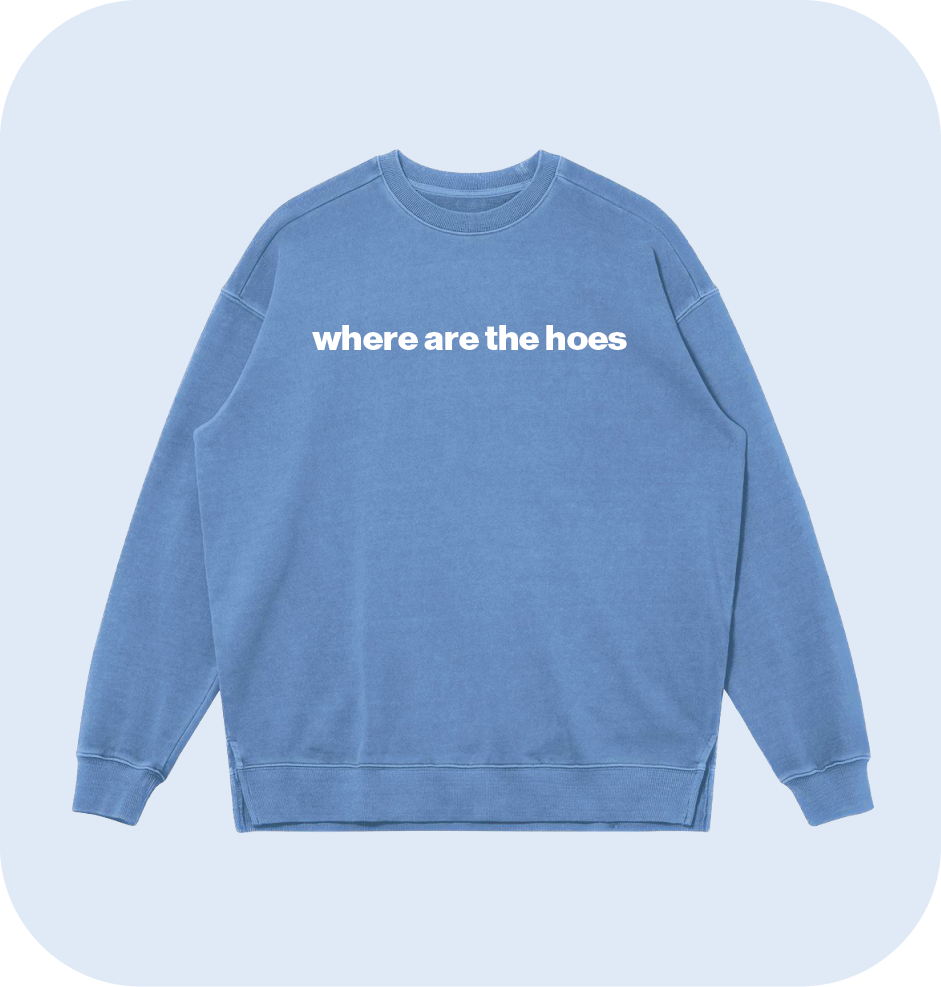where are the hoes sweatshirt