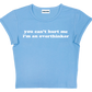 you can't hurt me i'm an overthinker baby tee