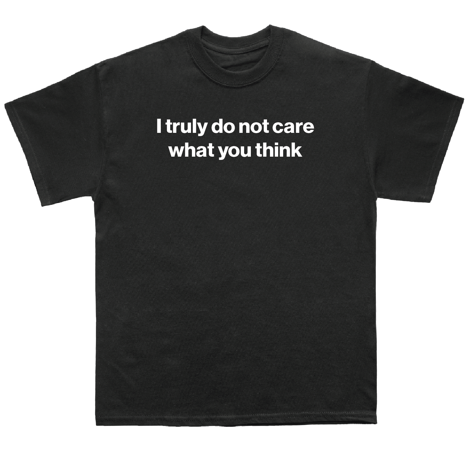 I truly do not care what you think shirt