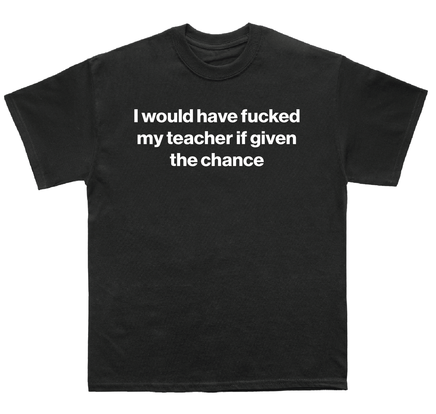 I would have fucked my teacher if given the chance shirt