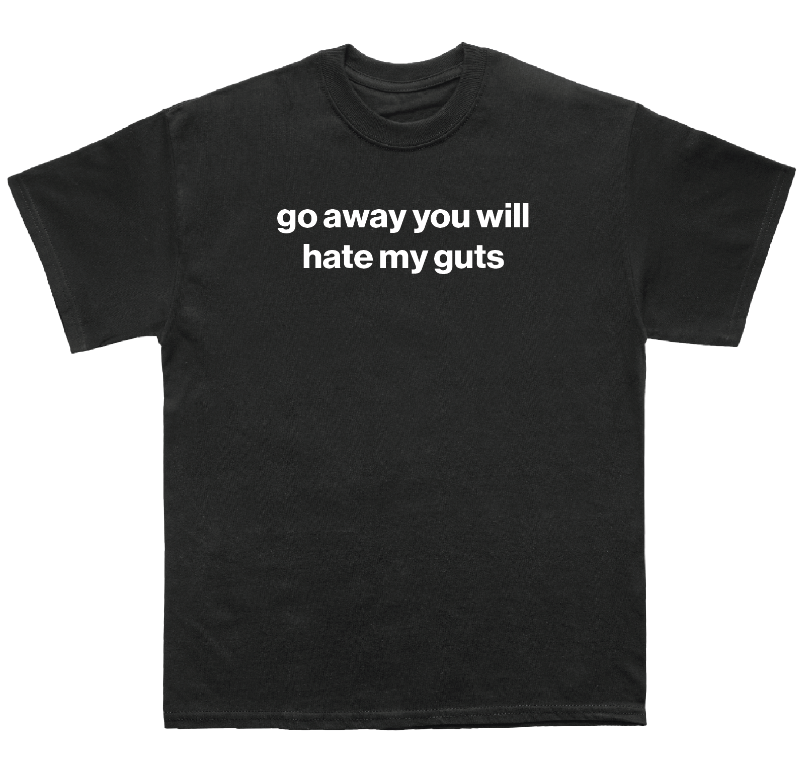 go away you will hate my guts shirt