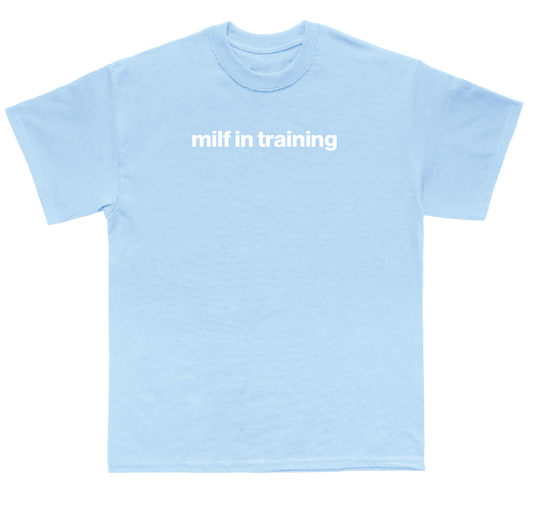 milf in training shirt